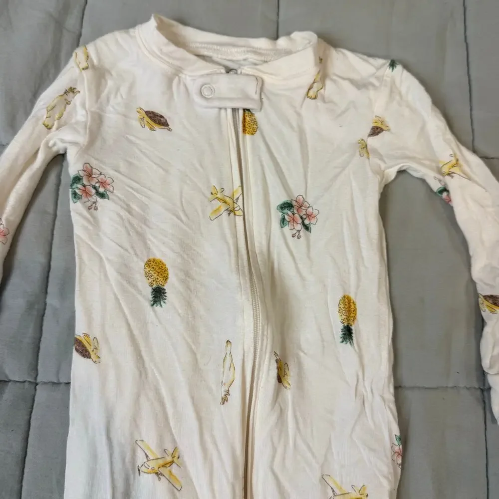 PurelySoft Carter's 18 Months Baby Girl Zippy Sleeper Bamboo Tropical Print
